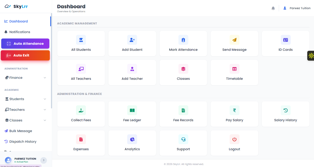 SkyLrr Operations Dashboard Preview